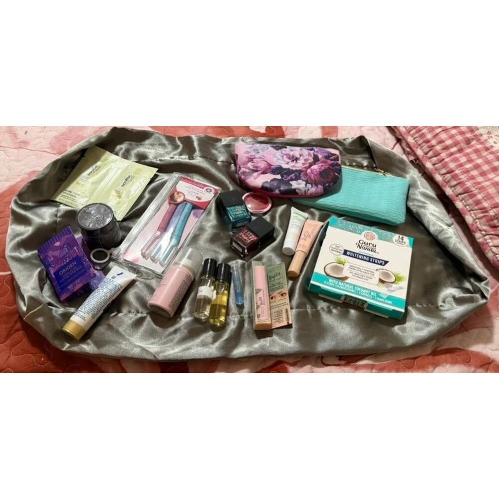 Lot of Various Cosmetics and Makeup plus 2 makeup pouches.